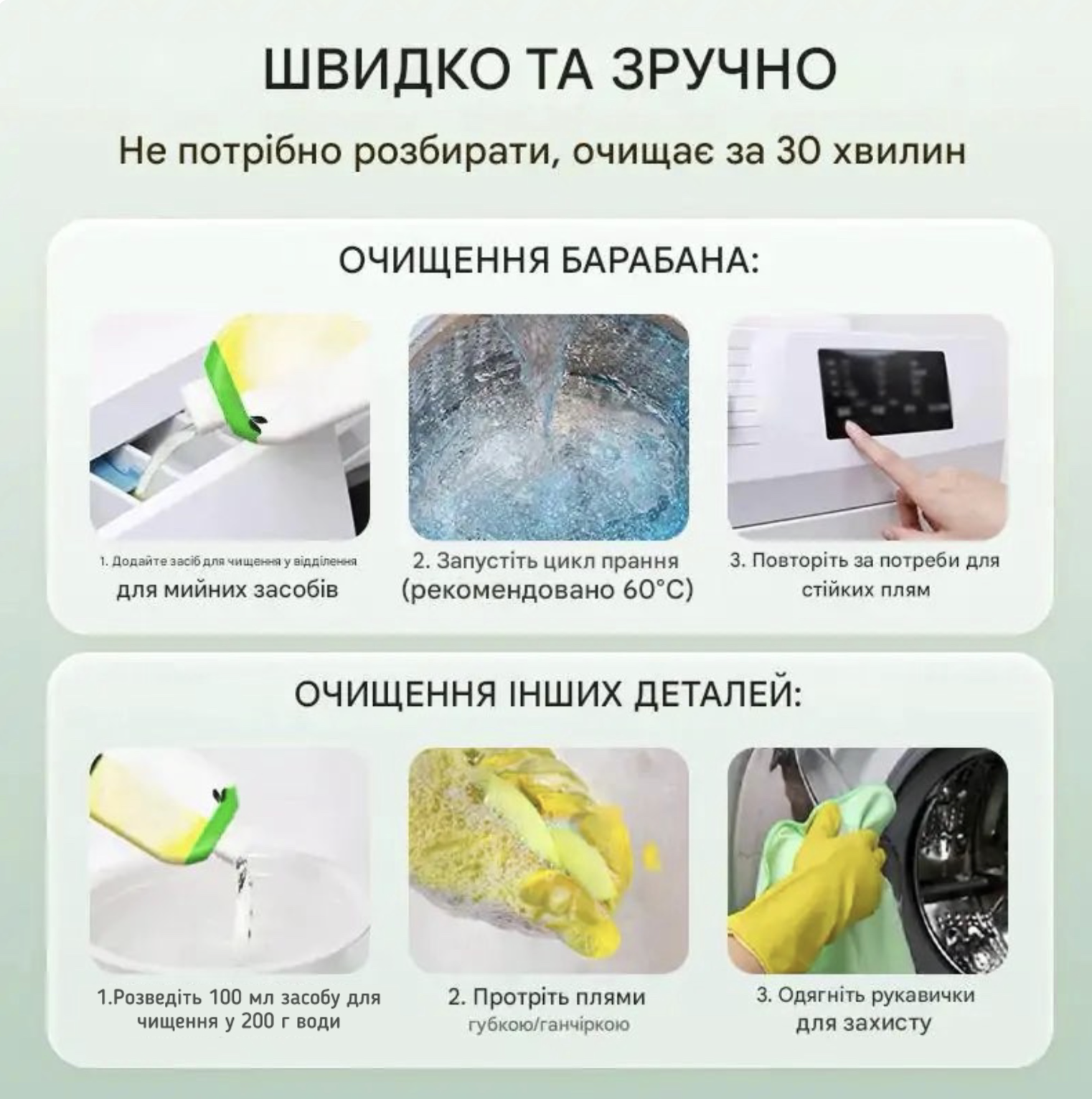 Швидко та зручно — очищення за 30 хвилин
